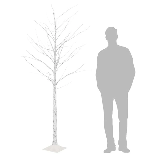 LED дърво бяла бреза топло бяло 128 светодиода 220 см ➤ топ цена ➤ sorbe.bg