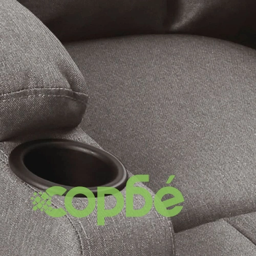 Масажен стол, светлосив, текстил ➤ топ цена ➤ sorbe.bg