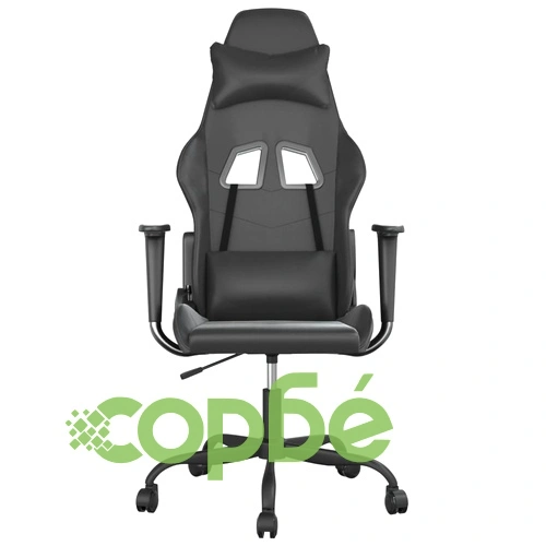 Масажен гейминг стол, черен, изкуствена кожа ➤ топ цена ➤ sorbe.bg