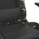Масажен гейминг стол, черно и камуфлаж, изкуствена кожа