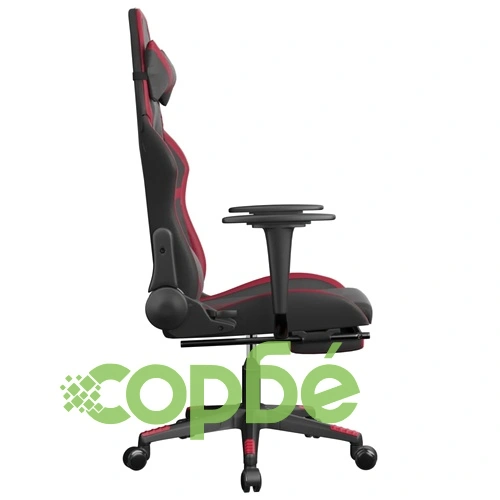 Масажен гейминг стол с подложка черно/червено изкуствена кожа ➤ топ цена ➤ sorbe.bg