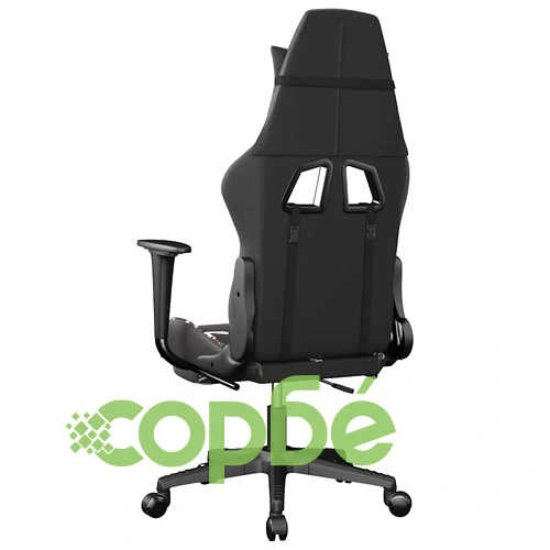 Масажен гейминг стол с опора черно-камуфлаж изкуствена кожа ➤ топ цена ➤ sorbe.bg