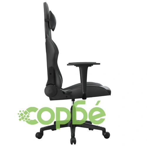 Масажен гейминг стол, черен, изкуствена кожа ➤ топ цена ➤ sorbe.bg