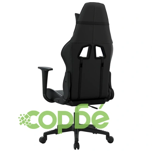 Масажен гейминг стол, черен, изкуствена кожа ➤ топ цена ➤ sorbe.bg