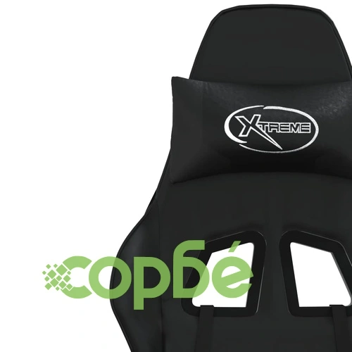 Масажен гейминг стол, черен, изкуствена кожа ➤ топ цена ➤ sorbe.bg