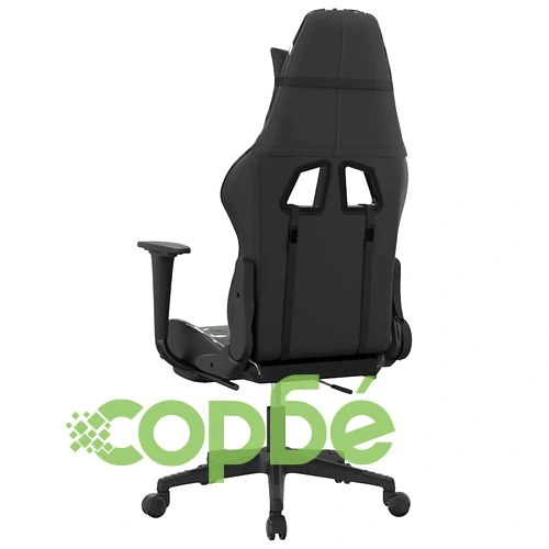 Масажен гейминг стол с опора черно-камуфлаж изкуствена кожа ➤ топ цена ➤ sorbe.bg