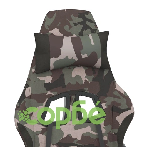 Масажен гейминг стол, черно и камуфлаж, плат ➤ топ цена ➤ sorbe.bg