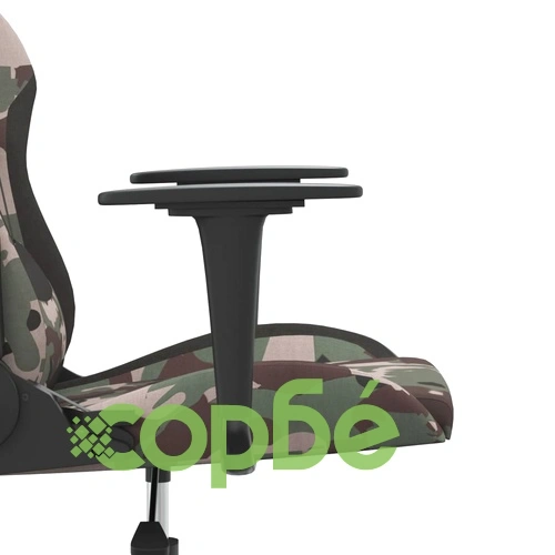 Масажен гейминг стол, черно и камуфлаж, плат ➤ топ цена ➤ sorbe.bg