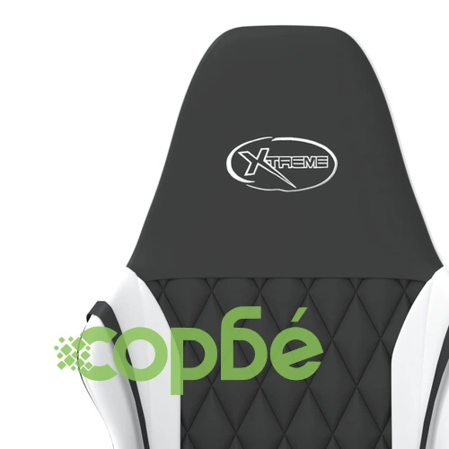 Масажен гейминг стол, черно и бяло, изкуствена кожа ➤ топ цена ➤ sorbe.bg