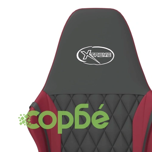 Масажен гейминг стол, черно и виненочервено, изкуствена кожа ➤ топ цена ➤ sorbe.bg