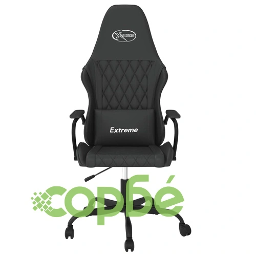 Масажен гейминг стол, черен, изкуствена кожа ➤ топ цена ➤ sorbe.bg