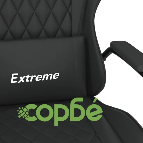 Масажен гейминг стол, черен, изкуствена кожа ➤ топ цена ➤ sorbe.bg