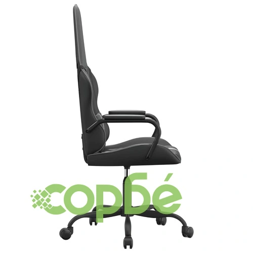 Масажен гейминг стол, черен и сив, изкуствена кожа ➤ топ цена ➤ sorbe.bg