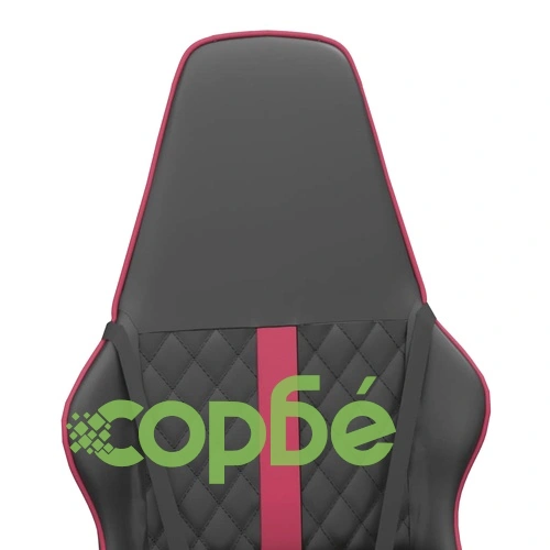 Масажен гейминг стол, черно и виненочервено, изкуствена кожа ➤ топ цена ➤ sorbe.bg