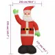 Надуваем Дядо Коледа с LED 370 см