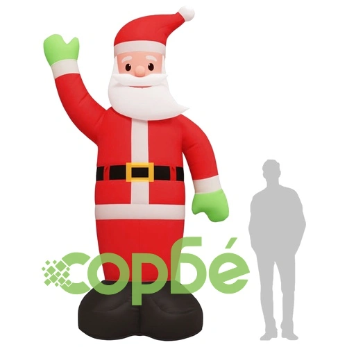 Надуваем Дядо Коледа с LED 370 см ➤ топ цена ➤ sorbe.bg