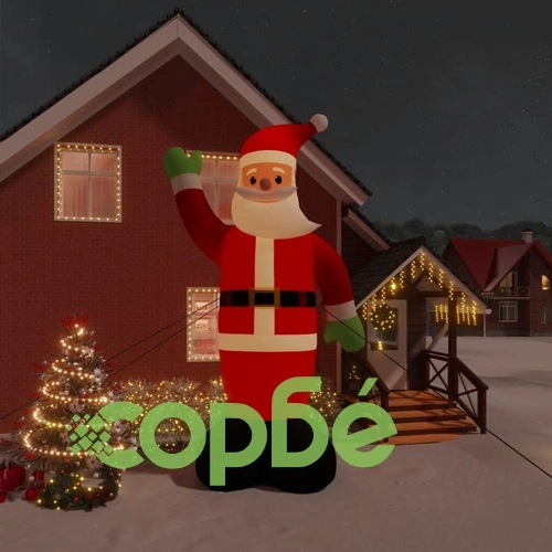 Надуваем Дядо Коледа с LED 620 см ➤ топ цена ➤ sorbe.bg