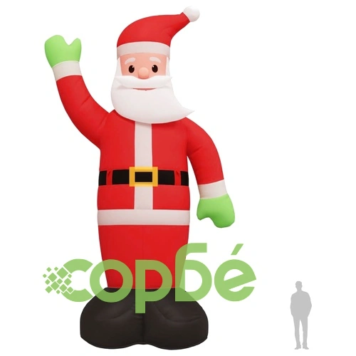 Надуваем Дядо Коледа с LED 1000 см ➤ топ цена ➤ sorbe.bg