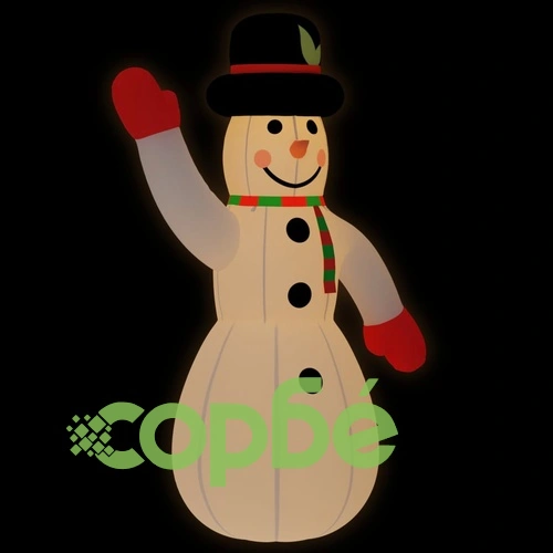 Надуваем снежен човек с LED, 620 см ➤ топ цена ➤ sorbe.bg