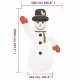 Надуваем снежен човек с LED 1000 см