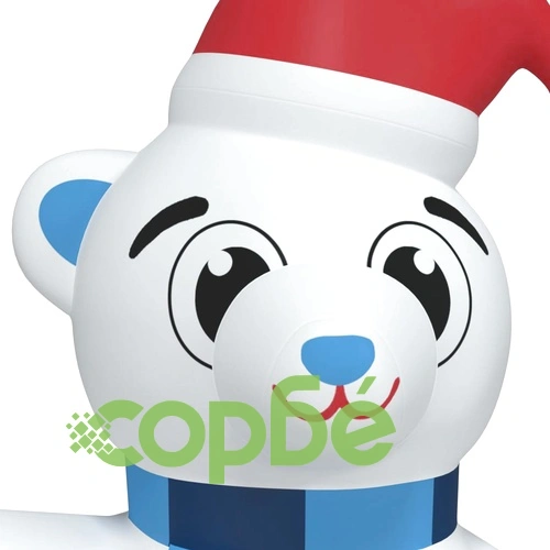 Надуваемо коледно мече с LED 180 см ➤ топ цена ➤ sorbe.bg