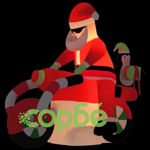 Надуваем Дядо Коледа с LED 156 см ➤ топ цена ➤ sorbe.bg