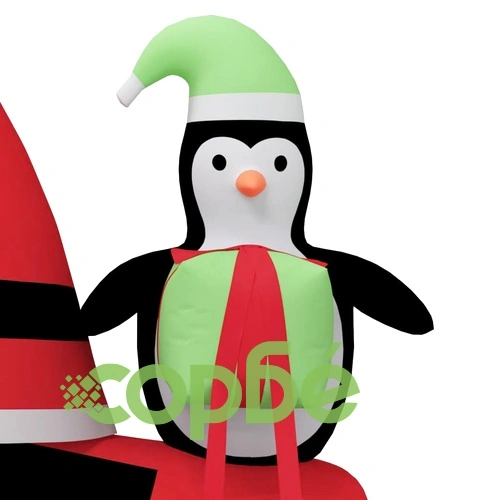 Надуваем Дядо Коледа с LED 156 см ➤ топ цена ➤ sorbe.bg