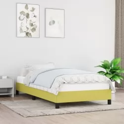 Рамка за легло зелена 90x200 см плат