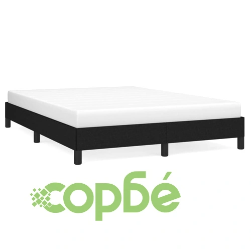 Рамка за легло без матрак, черна, 140x190 см плат ➤ топ цена ➤ sorbe.bg