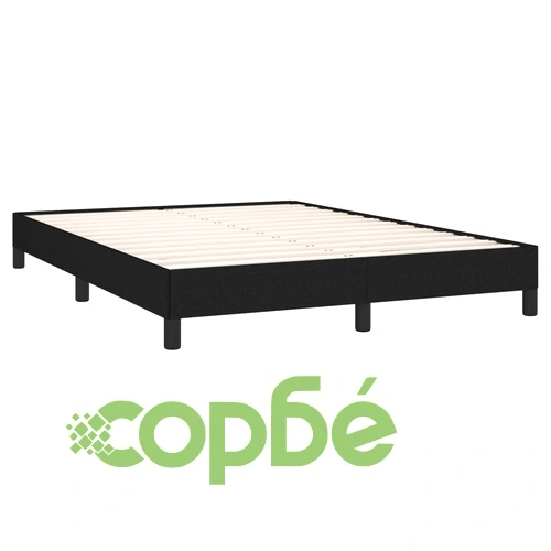 Рамка за легло без матрак, черна, 140x190 см плат ➤ топ цена ➤ sorbe.bg