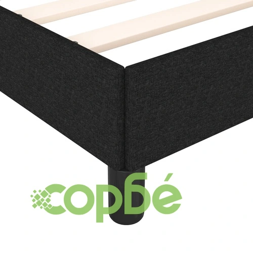 Рамка за легло без матрак, черна, 140x190 см плат ➤ топ цена ➤ sorbe.bg