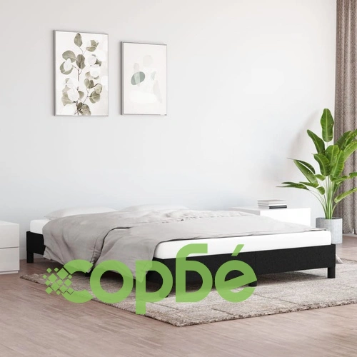 Рамка за легло без матрак, черна, 140x190 см плат ➤ топ цена ➤ sorbe.bg