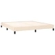 Рамка за легло без матрак, кремава, 160x200 см, плат
