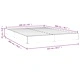 Рамка за легло без матрак, кремава, 160x200 см, плат