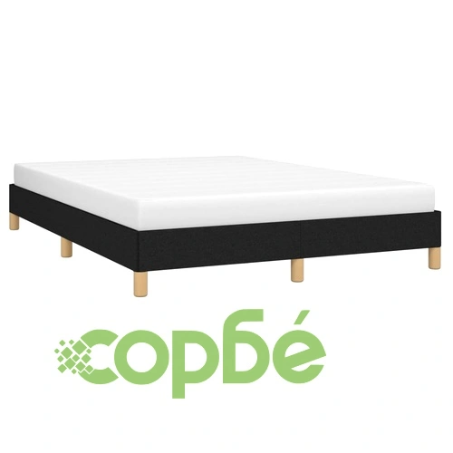 Рамка за легло без матрак, черна, 140x190 см плат ➤ топ цена ➤ sorbe.bg