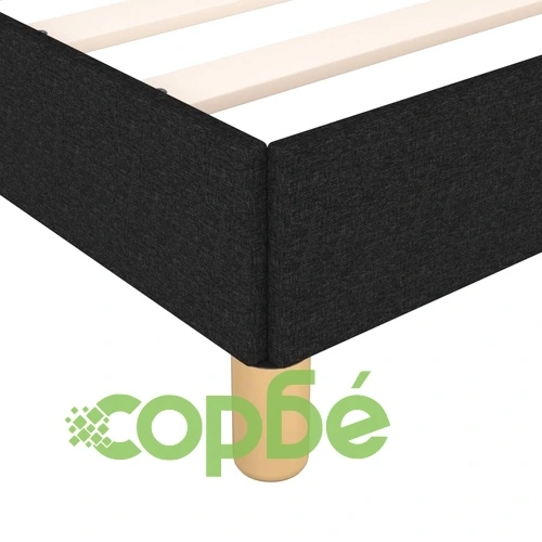 Рамка за легло без матрак, черна, 140x190 см плат ➤ топ цена ➤ sorbe.bg