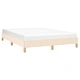 Рамка за легло без матрак, кремава, 140x190 см, плат