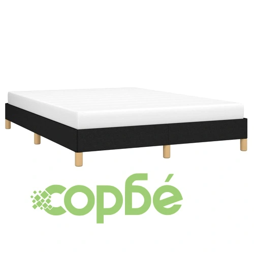 Рамка за легло без матрак, черна, 160x200 см, плат ➤ топ цена ➤ sorbe.bg