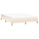 Рамка за легло без матрак, кремава, 160x200 см, плат