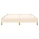 Рамка за легло без матрак, кремава, 160x200 см, плат