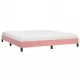 Рамка за легло, розова, 160x200 см, кадифе