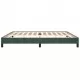 Рамка за легло, тъмнозелена, 200x200 см, кадифе