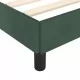 Рамка за легло, тъмнозелена, 200x200 см, кадифе