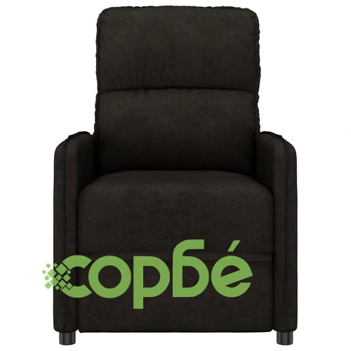 реклайнер стол, черен, микрофибърен текстил ➤ топ цена ➤ sorbe.bg