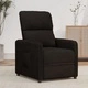 реклайнер стол, черен, микрофибърен текстил