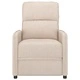 Реклайнер стол, кремав, микрофибърен текстил