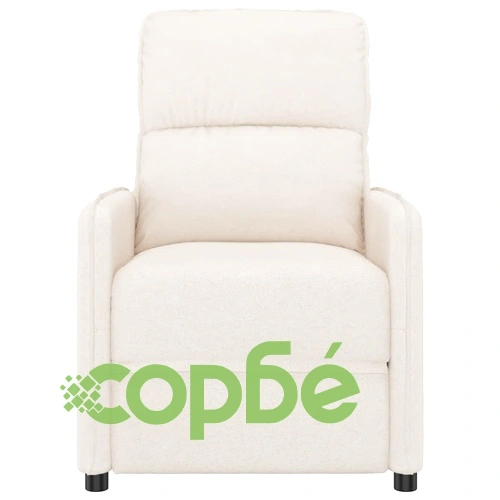 Реклайнер стол, бежов, микрофибърен текстил ➤ топ цена ➤ sorbe.bg