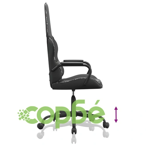 Масажен гейминг стол, черно и камуфлаж, изкуствена кожа ➤ топ цена ➤ sorbe.bg