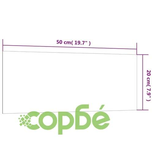 Магнитна дъска за стена, черна, 50x20 см, закалено стъкло ➤ топ цена ➤ sorbe.bg