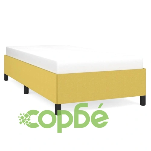 Pамка за легло зелена 90x190 см плат ➤ топ цена ➤ sorbe.bg